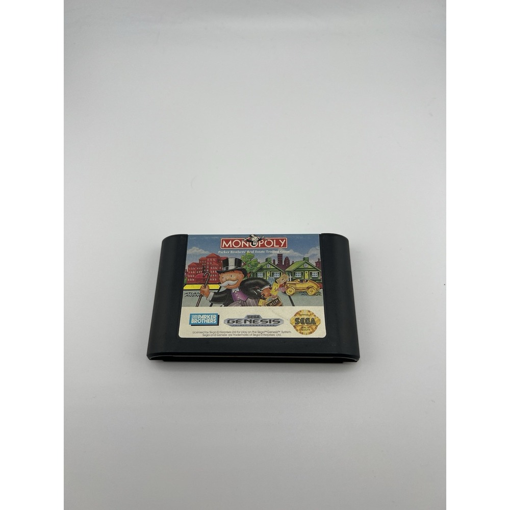 Monopoly (Sega Genesis, 1992)‎ Authentic Tested Working Cart Only